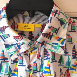 ROLLER RABBIT Sailboat 100% Cotton Shirt